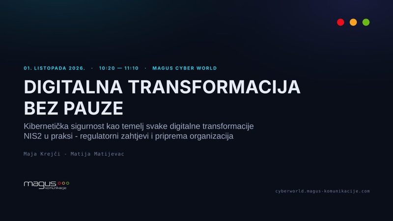 Naslovni slajd: Digitalna transformacija bez pauze